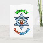 Funny Chrismukkah Friend Greeting Card<br><div class="desc">The term "Chrismukkah" began back in 2003 on a television show called "The O.C." It can be interpreted as (1) the blending of Christmas and Hanukkah during the holiday season in homes where one is Jewish and one is of Christian Protestant faith. It's a way to celebrate both sides of...</div>