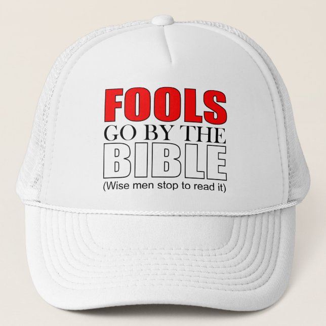 funny Christian bible quote Trucker Hat (Front)