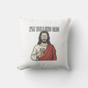 Funny Christian Dad Quote Vintage Cushion
