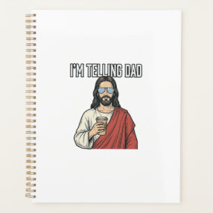 Funny Christian Dad Quote Vintage Planner