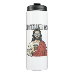 Funny Christian Dad Quote Vintage Thermal Tumbler