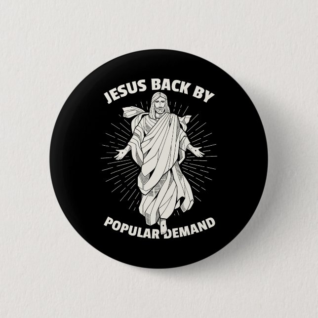 Funny Christian Easter Shirt Jesus Byck By Popular 6 Cm Round Badge (Front)