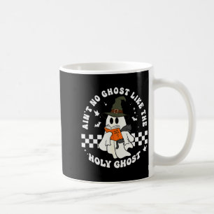 Funny Christian Ghost With Bible Retro Catholic Cu Coffee Mug