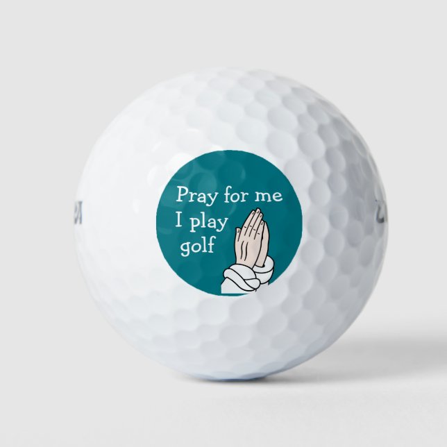 Funny Christian Golf Humour Golf Balls (Front)
