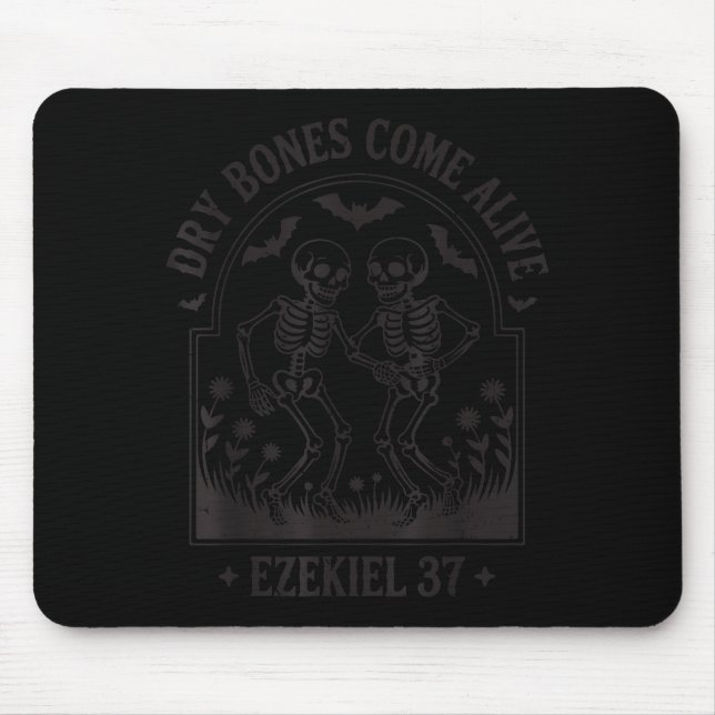 Funny Christian Halloween Dry Bones Come Alive Jes Mouse Mat (Front)