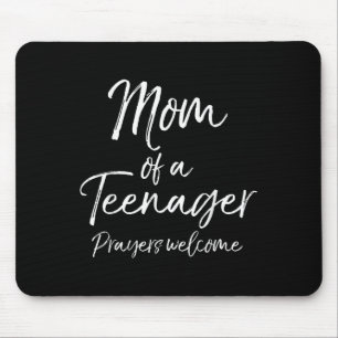 Funny Christian Mother's Mom Of A Teenager Prayers Mouse Mat