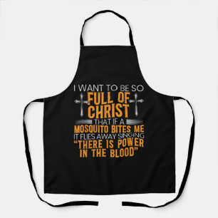 Funny Christian Religious Servant Of God Faithful  Apron