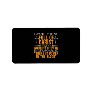 Funny Christian Religious Servant Of God Faithful  Label