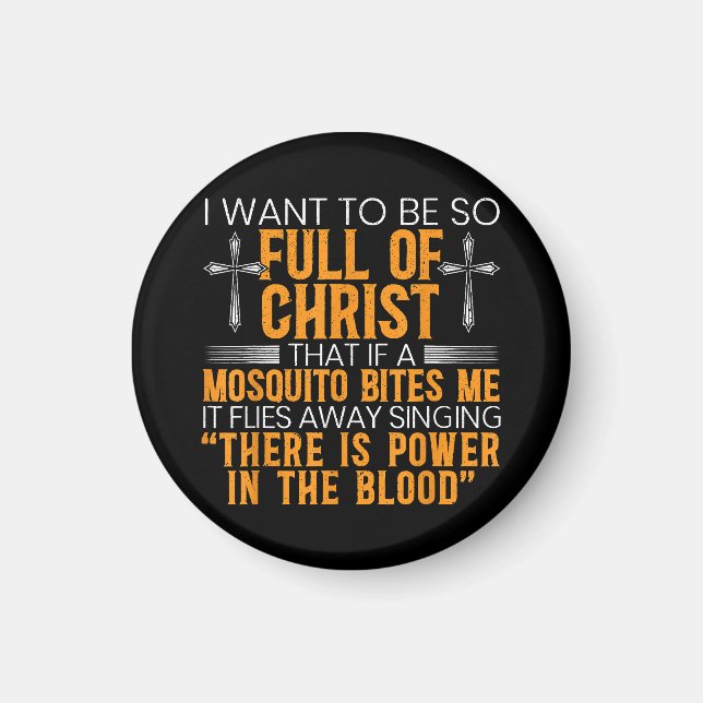 Funny Christian Religious Servant Of God Faithful  Magnet (Front)