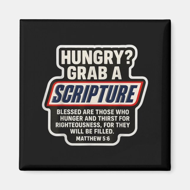 Funny Christian Scripture Bible Verse Quote Matthe Magnet (Front)
