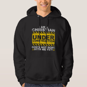 Funny Christian Under Construction Catholic Men Wo Hoodie