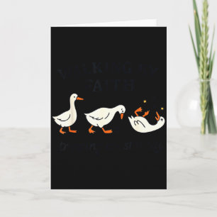 Funny Christian – Walking By Faith Tripng Constant Card