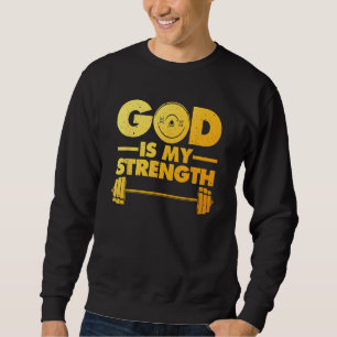 Funny Christian Workout Men Women Workout Fitness Sweatshirt
