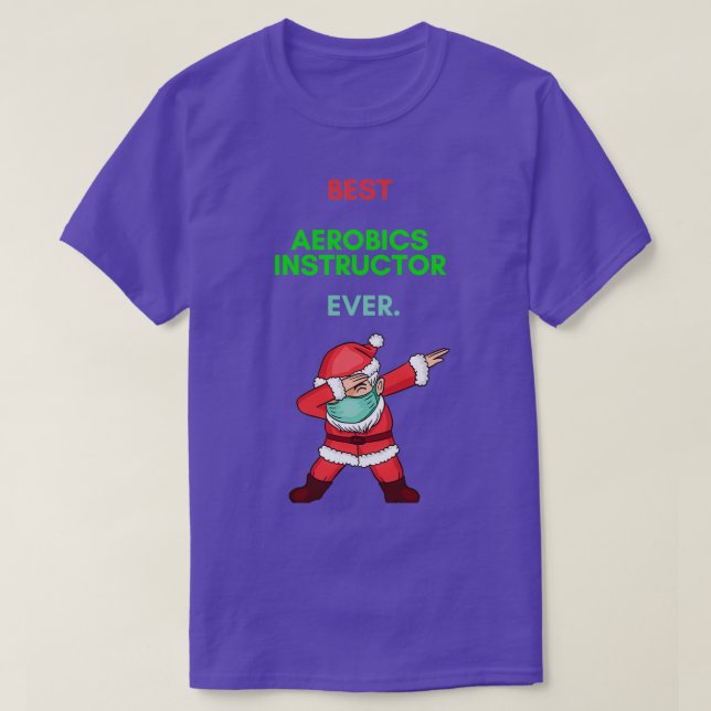 Funny Christmas 2020 Gift Dabbing Santa Mask For A T-Shirt (Design Front)
