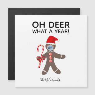 Funny Christmas 2021 Face Mask Gingerbread Name