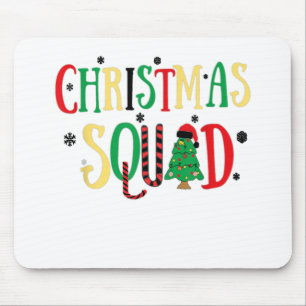 Funny Christmas 2022 Matching Family Squad Santa E Mouse Mat