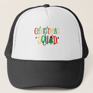 Funny Christmas 2022 Matching Family Squad Santa E Trucker Hat