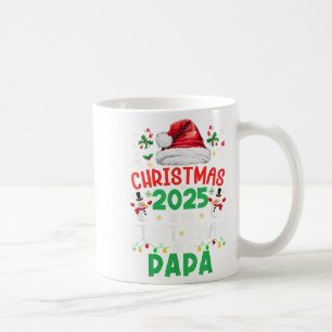 Funny Christmas 2025 Is My First Xmas As A Papa Fa Coffee Mug