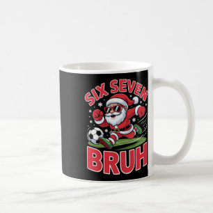 Funny Christmas 67 Meme Bruh Soccer Santa Xmas Paj Coffee Mug