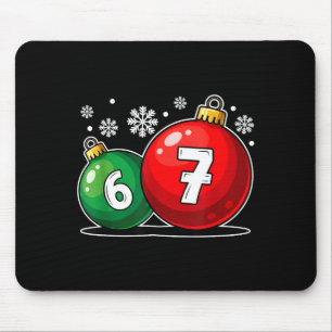 Funny Christmas 67 Six Seven Meme Gen Alpha Slang  Mouse Mat