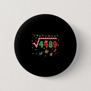 Funny Christmas 6 7 Math Teacher 67 Meme Square Ro Cm Round Badge