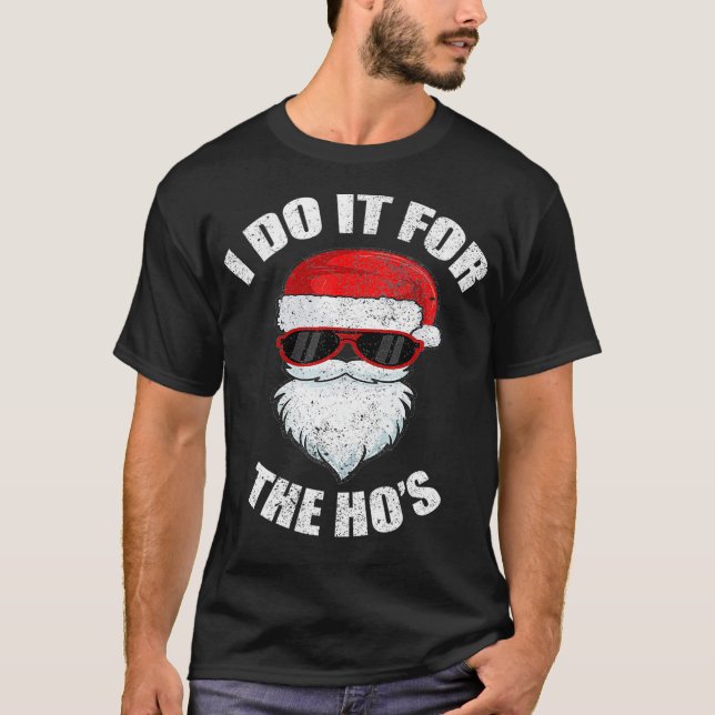 Funny Christmas Adult Naughty Dirty Pajama Ho Pj M T-Shirt (Front)