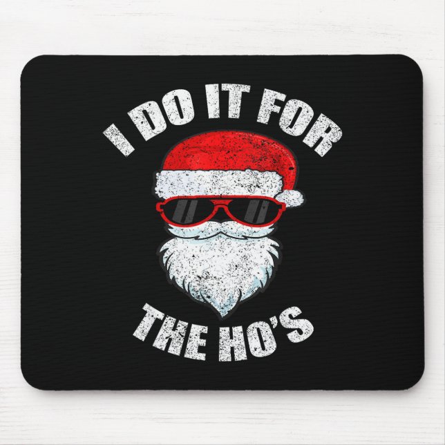 Funny Christmas Adult Naughty Dirty Pajama, Ho Pj, Mouse Mat (Front)