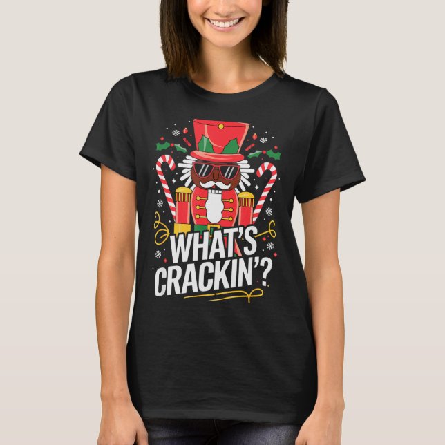 Funny Christmas African American Nutcracker Men Wo T-Shirt (Front)