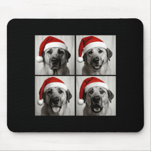 Funny Christmas Anatolian Shepherd Santa Dog Photo Mouse Mat