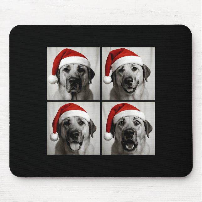 Funny Christmas Anatolian Shepherd Santa Dog Photo Mouse Mat (Front)