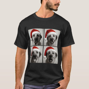 Funny Christmas Anatolian Shepherd Santa Dog Photo T-Shirt