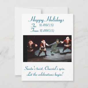 Funny Christmas and Hanukkah Greetings card 