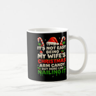 Funny Christmas Arm Candy Husband Holiday Couple H Coffee Mug