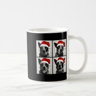Funny Christmas Australian Cattle Dog Santa Photo Coffee Mug