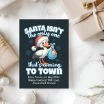 Funny Christmas Baby Pregnancy Announcement<br><div class="desc">Celebrate the holiday season and share your joyful news with our Custom Christmas Pregnancy Announcement. This festive and personalised announcement is designed to spread cheer and excitement as you reveal the wonderful news of your pregnancy to family and friends. Perfect for capturing the magic of the season, this announcement combines...</div>