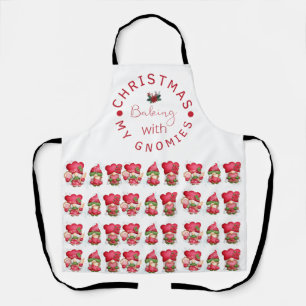 Funny Christmas Baking with my Gnomies Apron