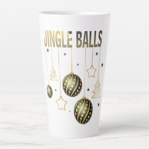 funny Christmas balls Latte Mug