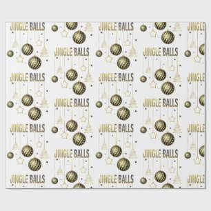 funny Christmas balls Wrapping Paper