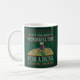 FUNNY CHRISTMAS BASKETBALL QUOTES UGLY SWEATER COFFEE MUG