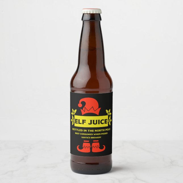 Funny Christmas Beer Labels (Front)