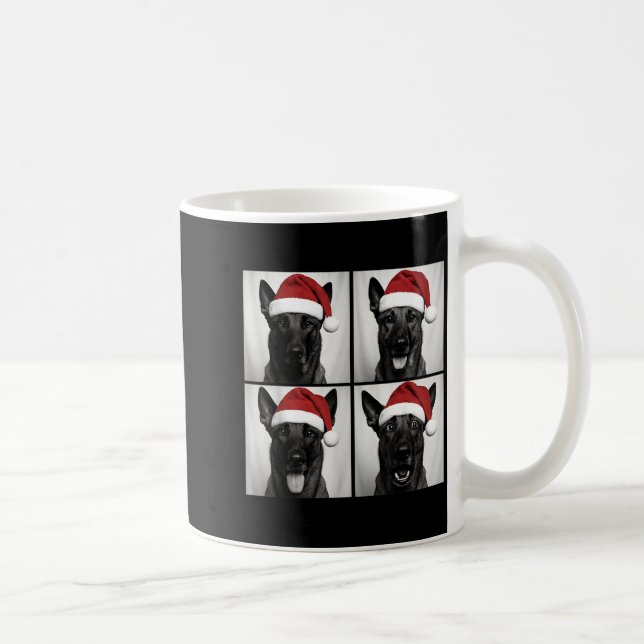 Funny Christmas Belgian Malinois Santa Dog Lover P Coffee Mug (Right)
