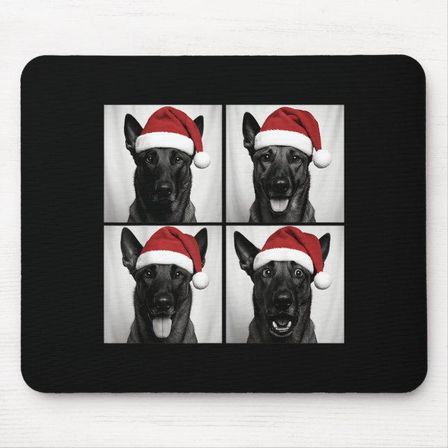 Funny Christmas Belgian Malinois Santa Dog Lover P Mouse Mat (Front)