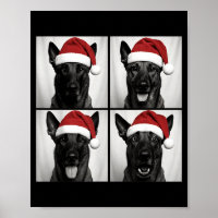 Funny Christmas Belgian Malinois Santa Dog Lover P