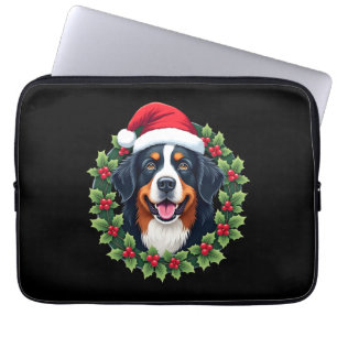 Funny Christmas Bernese Mountain Dog Tank Top Laptop Sleeve