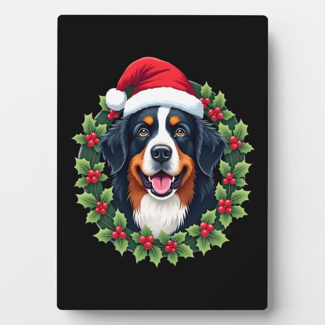 Funny Christmas Bernese Mountain Dog Tank Top Plaque (Front)