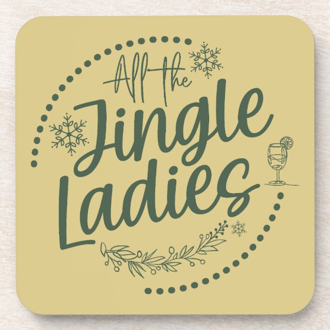 Funny Christmas Beverage Coaster (Front)