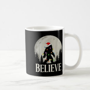 Funny Christmas Bigfoot Santa Hat Moon Sasquatch K Coffee Mug