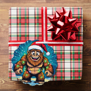Funny Christmas Bigfoot Sasquatch Tree Decoration Card