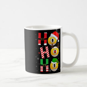 Funny Christmas Billiards Ho Ho Ho Xmas Matching P Coffee Mug