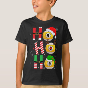 Funny Christmas Billiards Ho Ho Ho Xmas Matching P T-Shirt